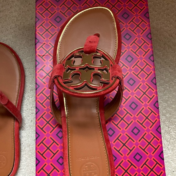 🌻HP🌻Tory Burch Metal Miller Nat Suede ✨🌟💫🌻 - Picture 11 of 16
